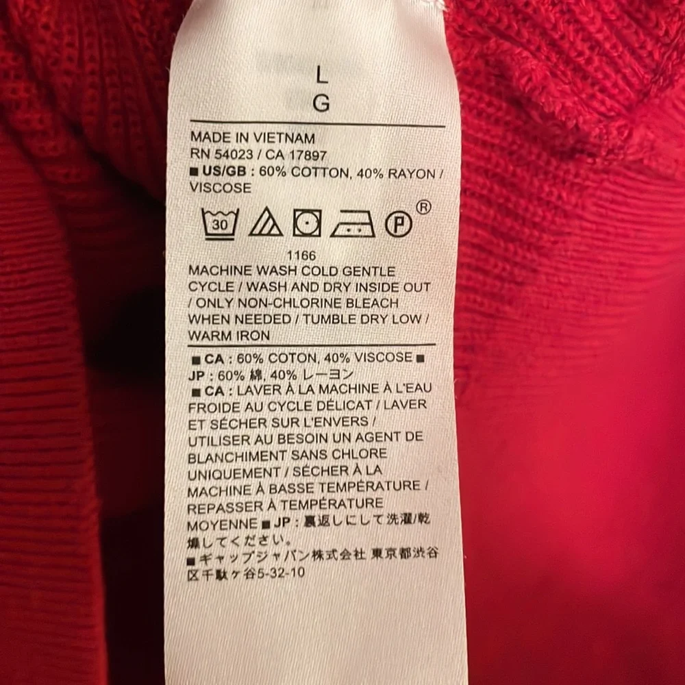 Large Banana Republic Red Wrap Sweater - Picture 6 of 6